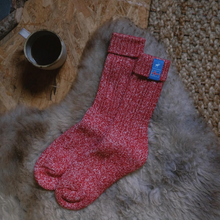 Load image into Gallery viewer, Icelandic Saga Socks - Nordic Red