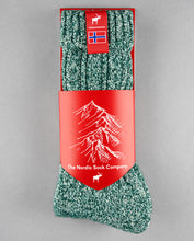 Load image into Gallery viewer, Norwegian Fjord Socks - Pine Green