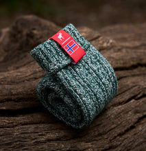Load image into Gallery viewer, Norwegian Fjord Socks - Pine Green