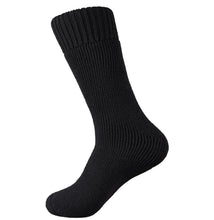 Load image into Gallery viewer, Black warm wool socks
