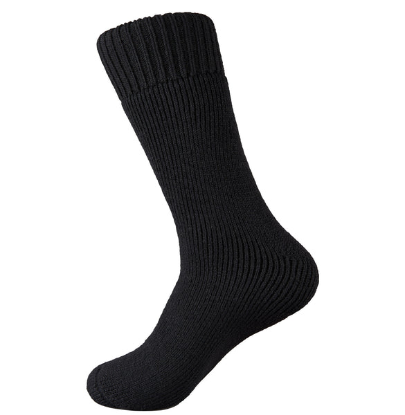 Black warm wool socks