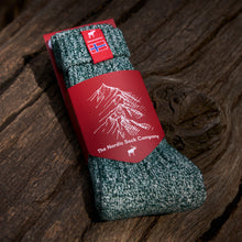 Load image into Gallery viewer, Norwegian Fjord Socks - Pine Green
