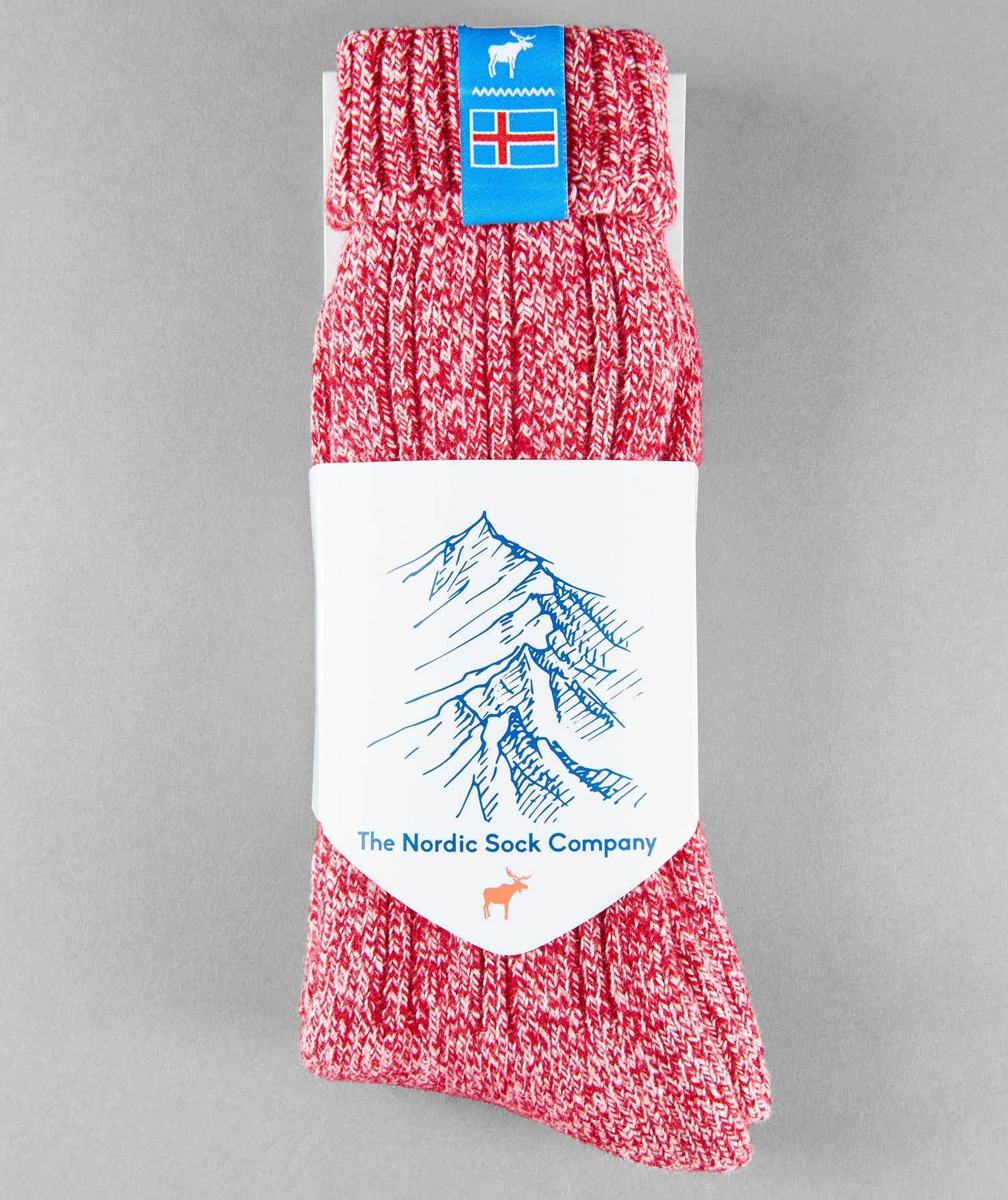 Icelandic Saga Socks Nordic Red The Nordic Sock Company