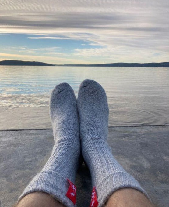 Danish Hygge Socks - Sky Grey – The Nordic Sock Company